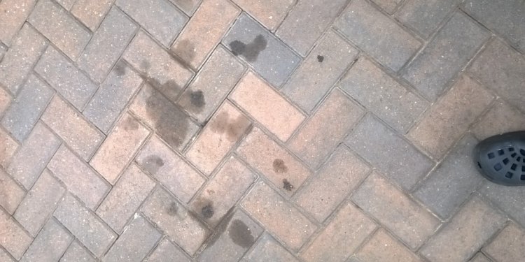 Oil spill on blocks