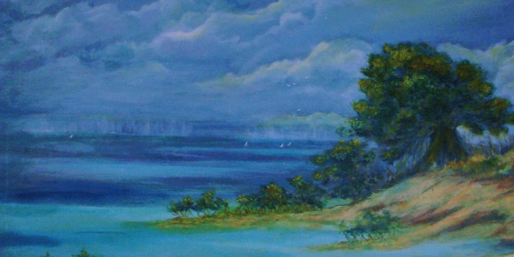 Key West Storm Approaching by Phyllis OShields Original Oil