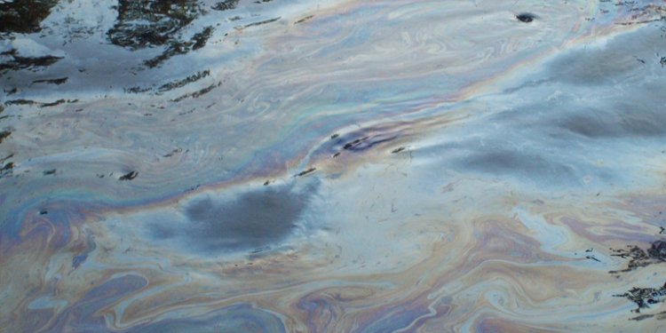 Morning oil slick