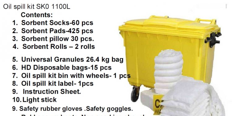 OIL SPILL KIT 1100 LITER