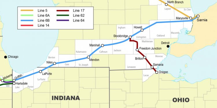 A map of line 6B