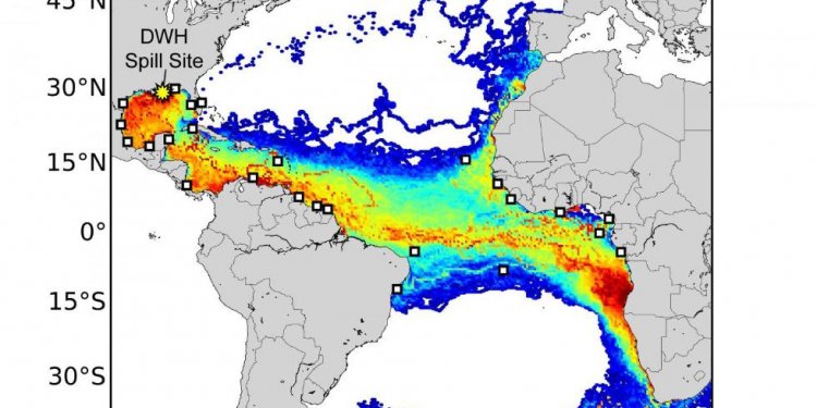 Deepwater Horizon oil spill location