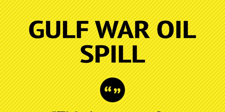 Gulf War oil spill cleanup