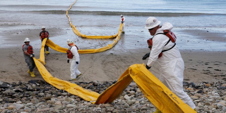 Who clean up oil spills?