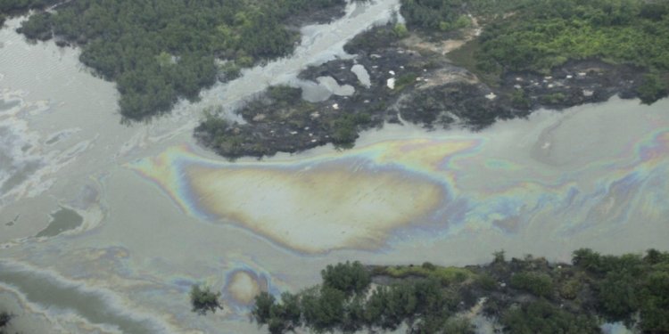 River oil spill