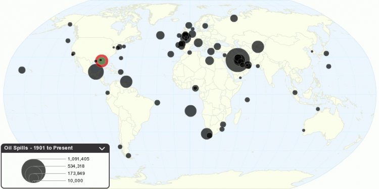 Largest oil spills in history