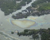 River oil spill